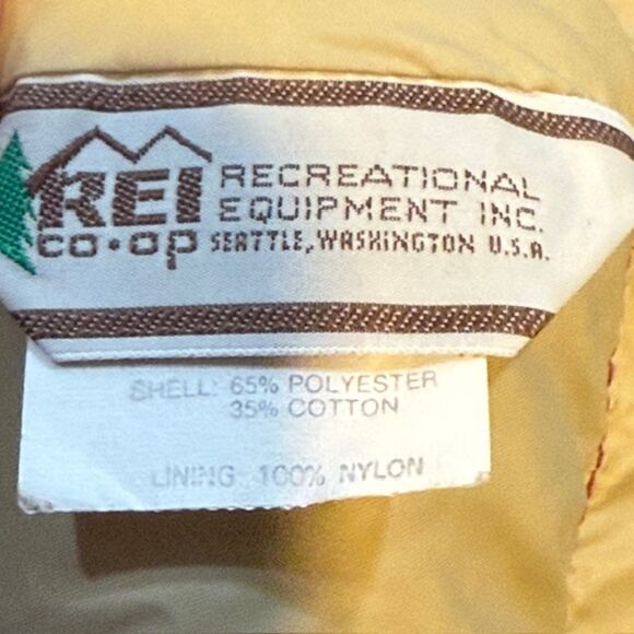 Vintage REI Co-op Women's Red Goose Down Puffer Jacket S Removable Hood - Picture 10 of 11